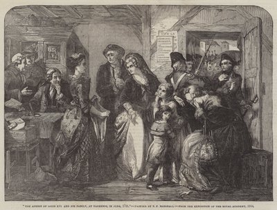 El arresto de Luis XVI y su familia en Varennes de Thomas Falcon Marshall